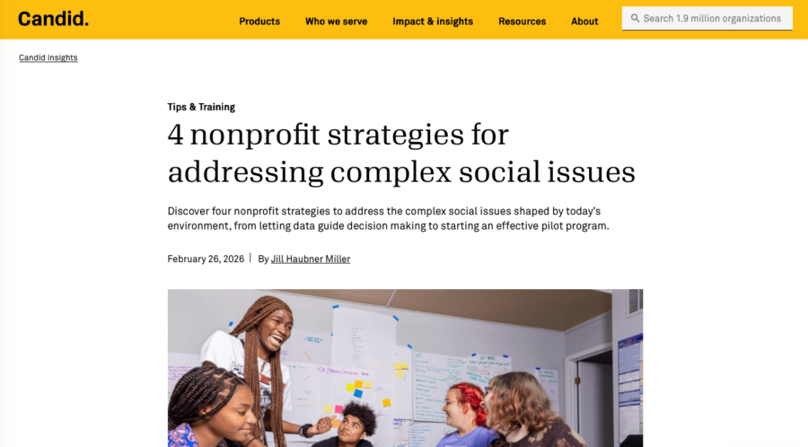 Candid shares 4 strategies from Jill Miller to tackle complex social challenges
